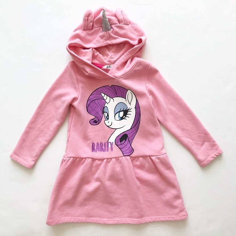 H&M Rarity hooded sweatshirt dress GUC 2-3T